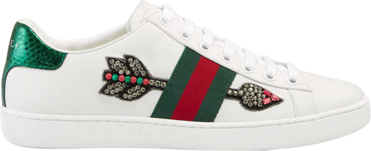 Кроссовки Gucci Wmns Ace Embroidered Arrow, белый - фото