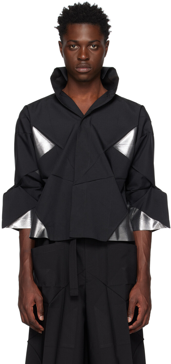 

Черная стандартная куртка 132 5. ISSEY MIYAKE, Черный