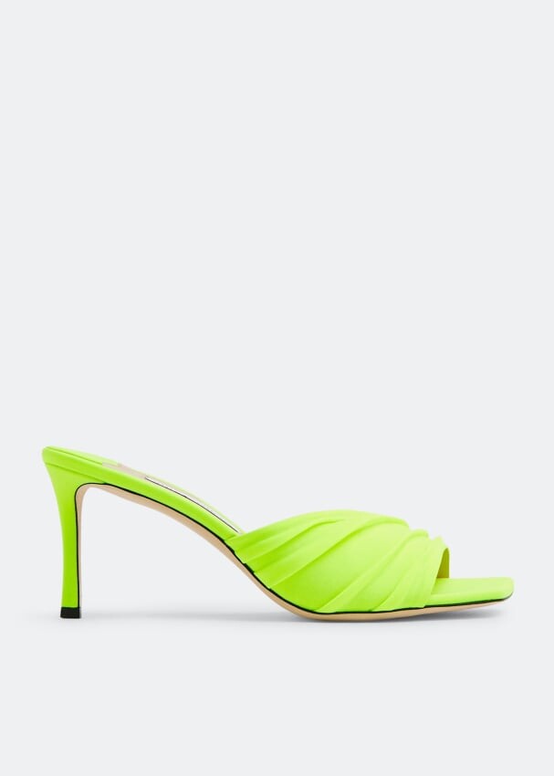 

Мюли JIMMY CHOO Basil 75 mules, зеленый