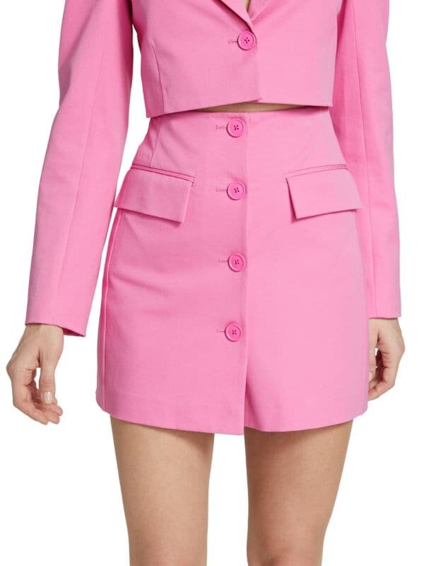 

Мини-юбка трапециевидной формы bellamy Derek Lam 10 Crosby Bright pink