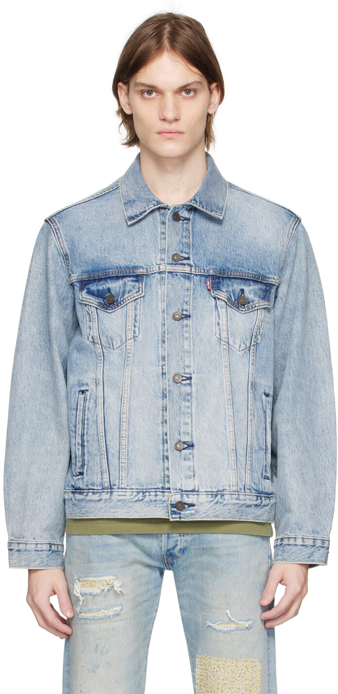 

Джинсовая куртка Indigo Vintage Trucker Levi's, Серый