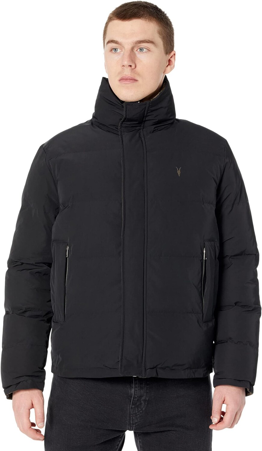 

Куртка AllSaints Novern Jacket, цвет Black/Khaki