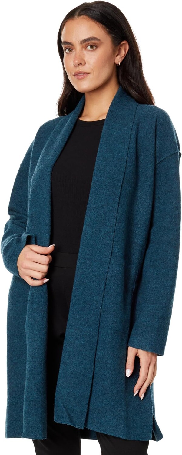 

Жилет Petite High Collar Coat Eileen Fisher, цвет Alpine
