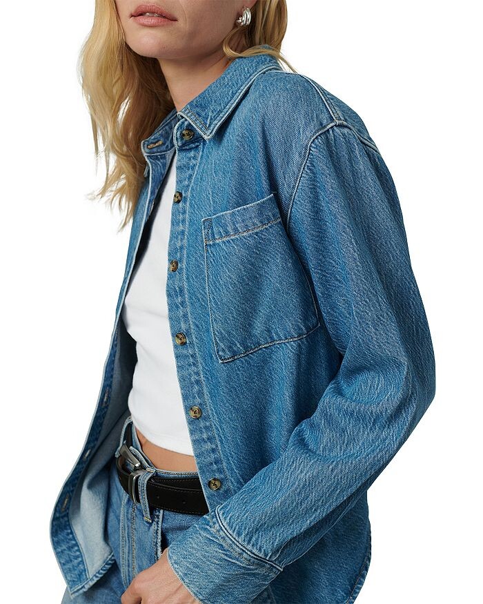 

Joe's Jeans Классическая джинсовая рубашка, синий