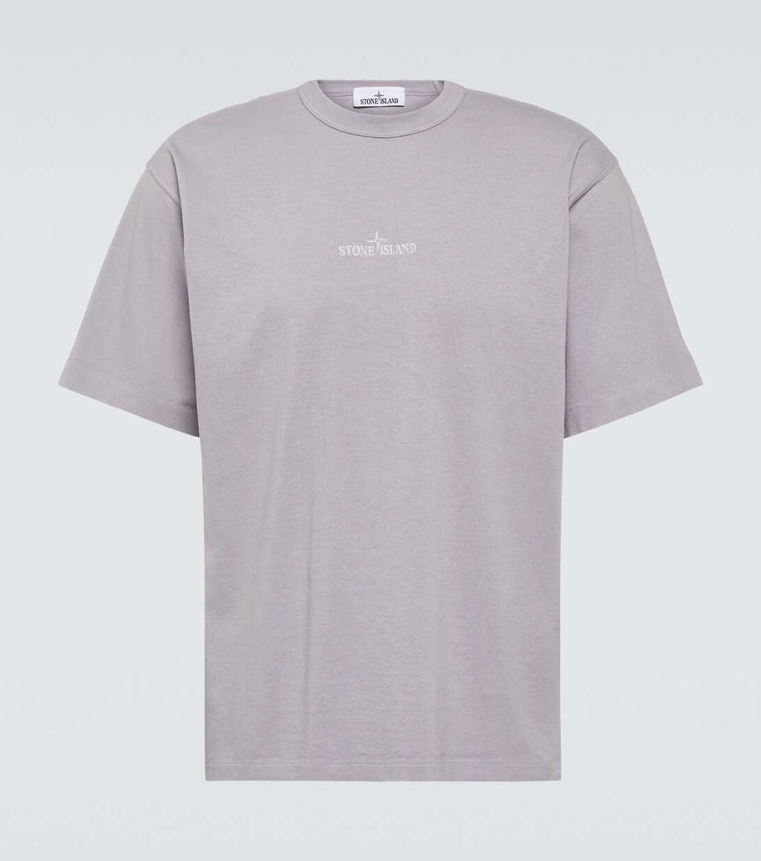 

Футболка из хлопкового джерси Stone Island, фиолетовый