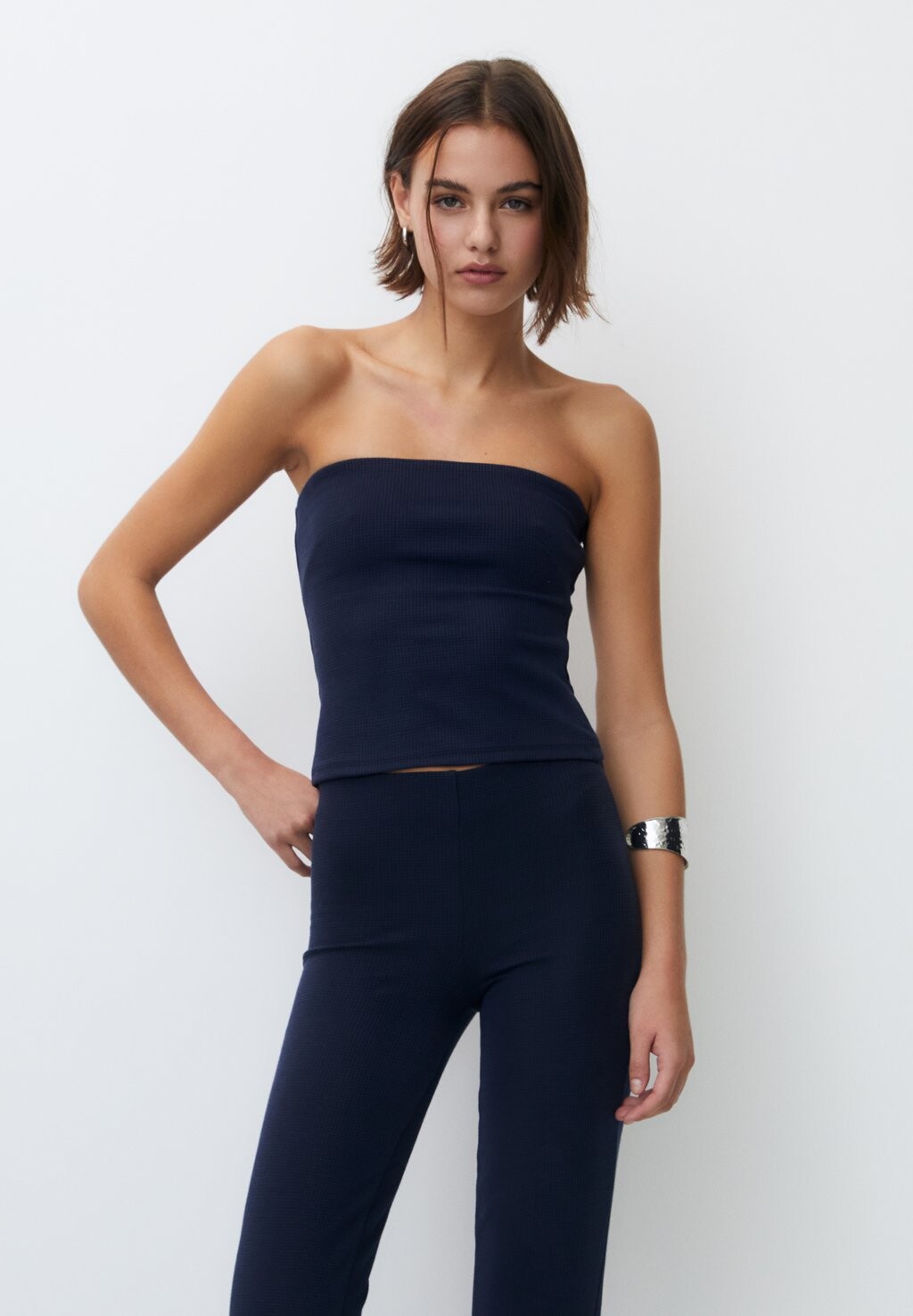 

Топ Strapless PULL&BEAR, цвет dark blue