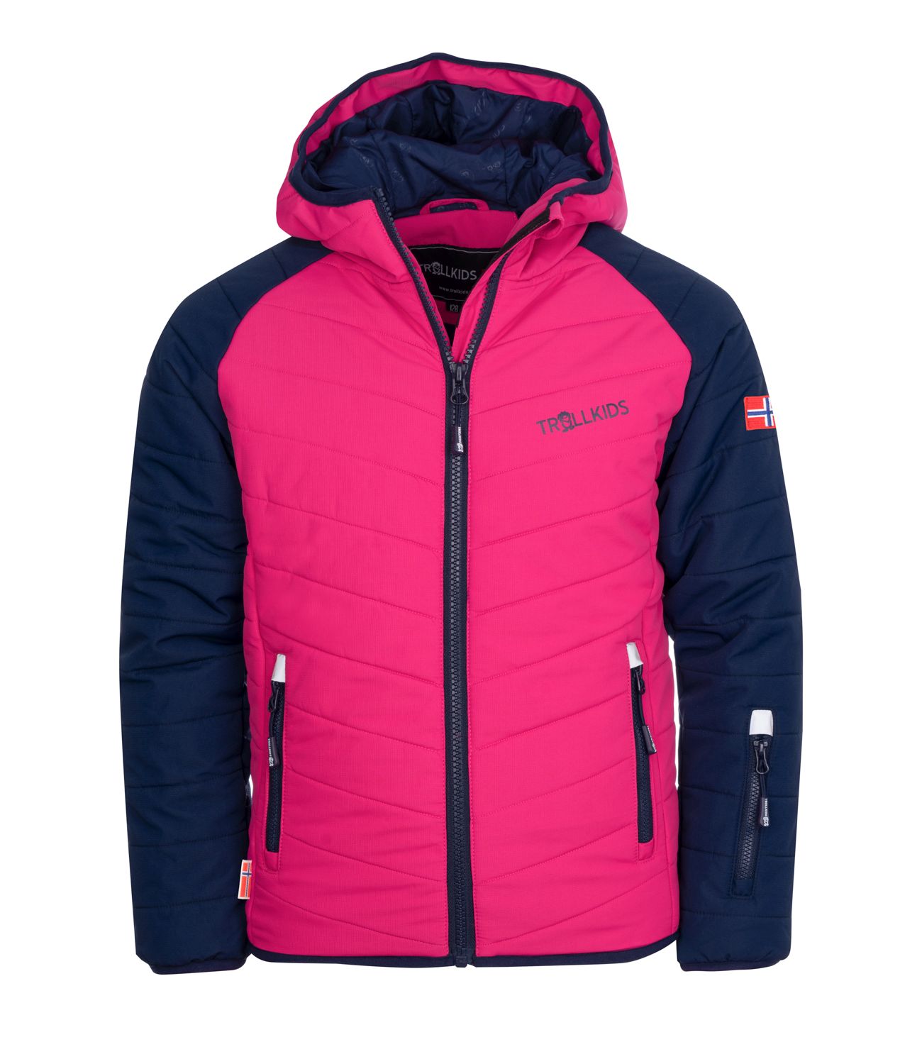 Лыжная куртка Trollkids Schneejacke Myrkdalen, цвет Marineblau/Pink лыжная куртка trollkids lifjell цвет grau pink
