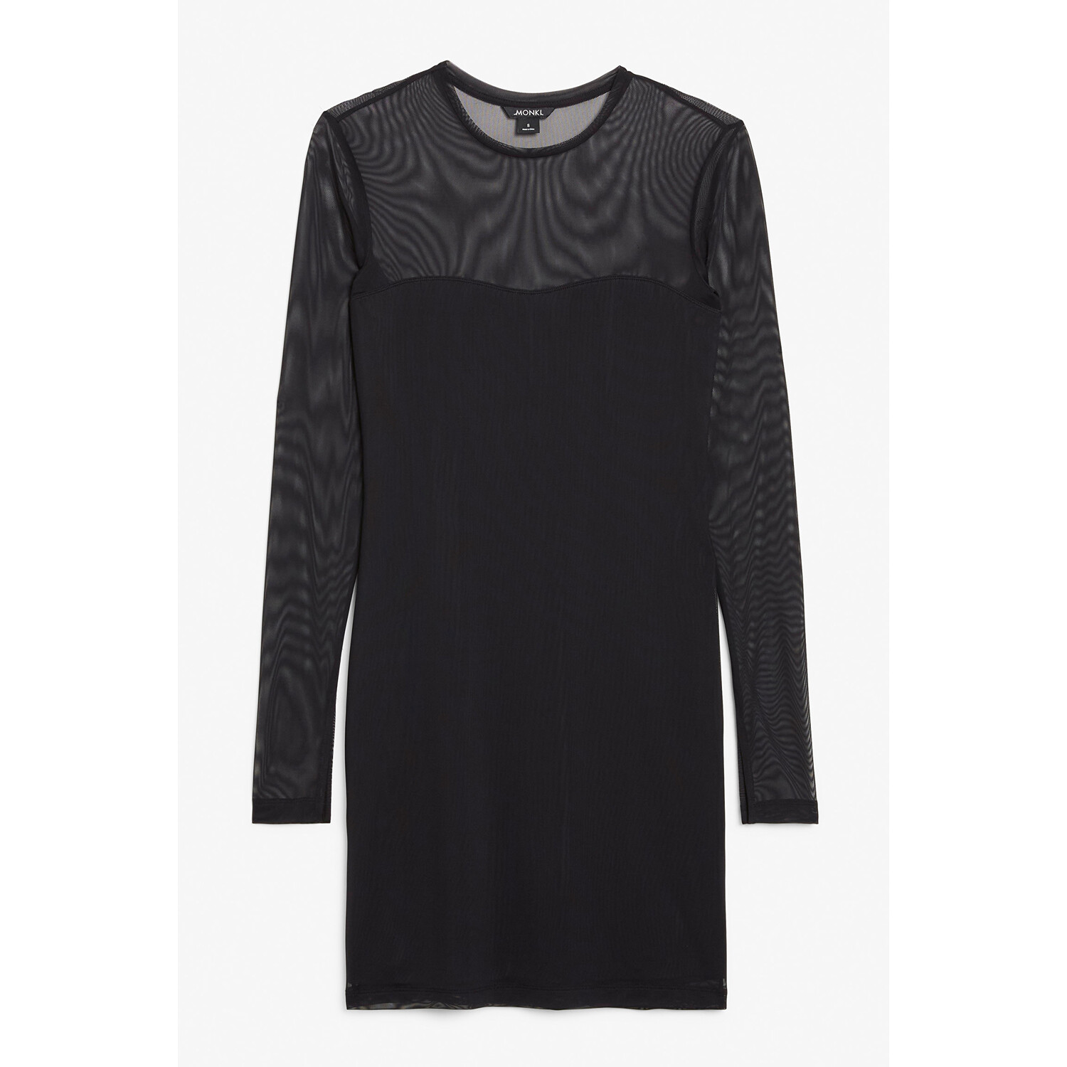 

Платье Monki Long Sleeve Mesh, черный