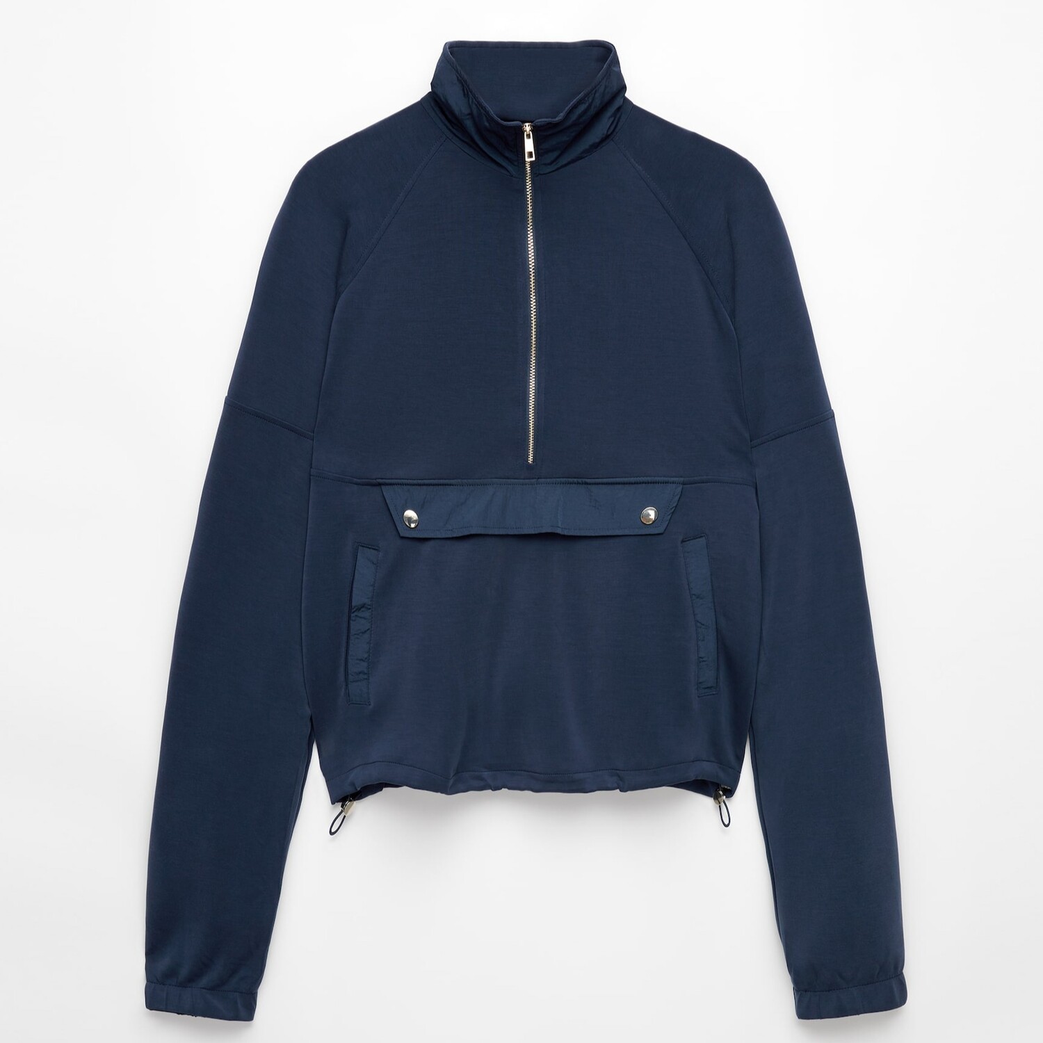 

Толстовка Oysho Lapel Collar With Modal, темно-синий