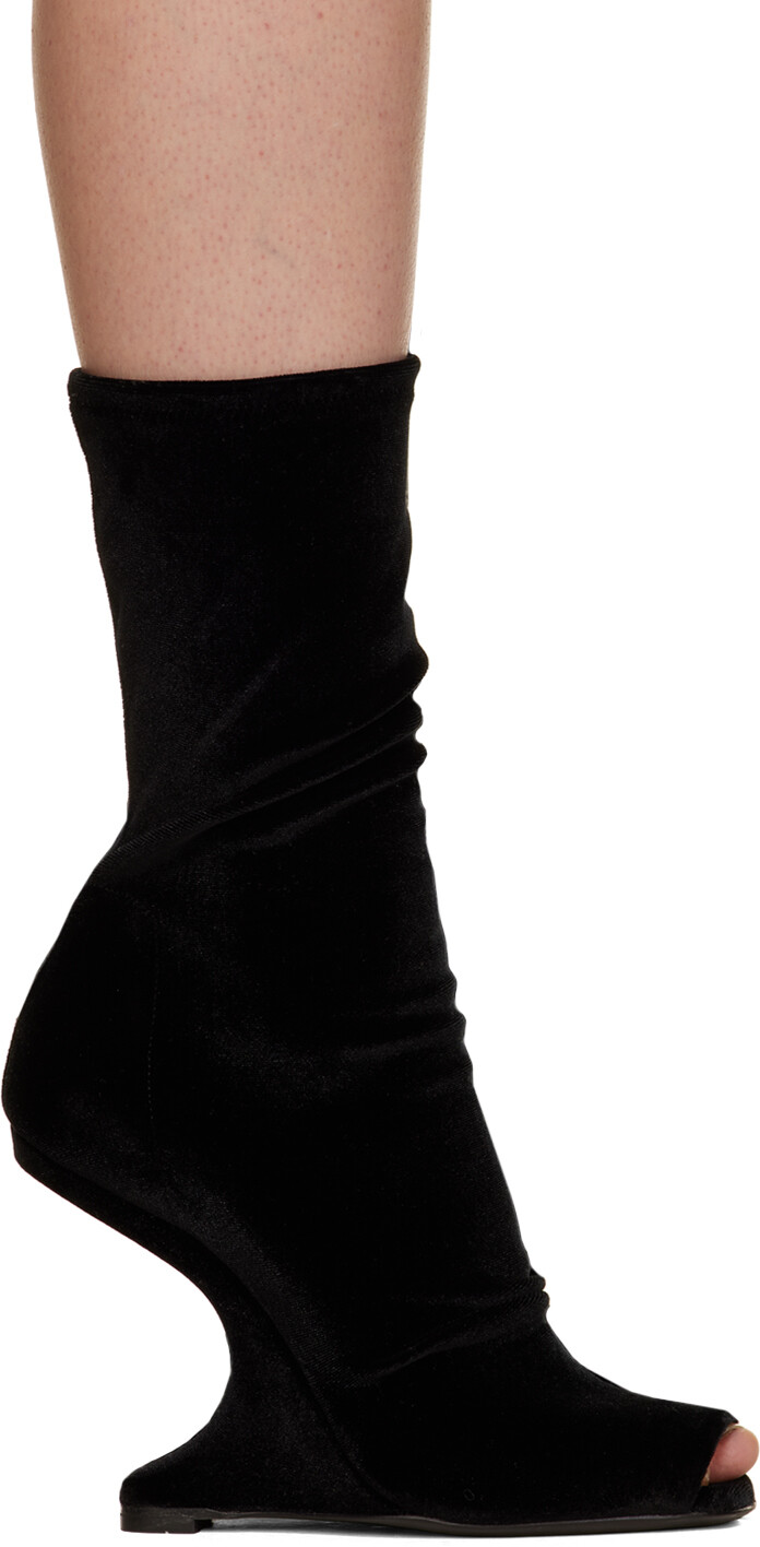 

Черные ботильоны с консолью Rick Owens Lilies