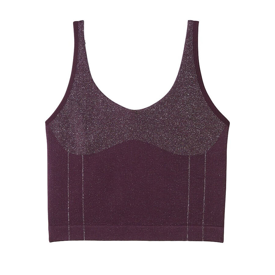

Топ Victoria's Secret Seamless Shimmer, темно-бордовый