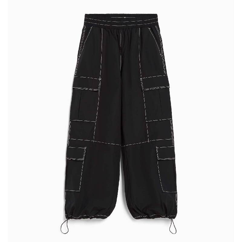 

Джинсы Карго Bershka Nylon Effect, черный