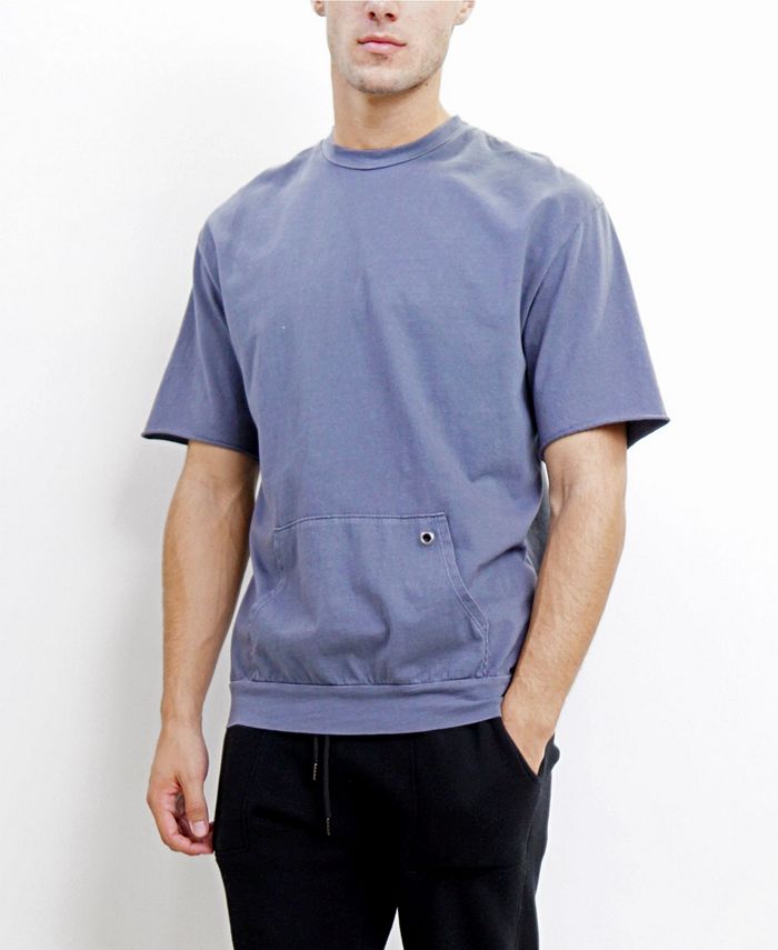 Мужская футболка с карманом и короткими рукавами COIN 1804, синий