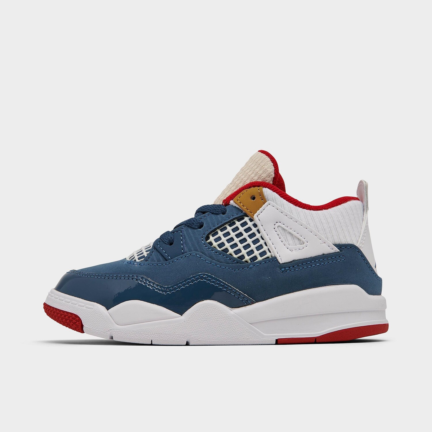 

Детские баскетбольные кроссовки Air Jordan Retro 4 для малышей, синий