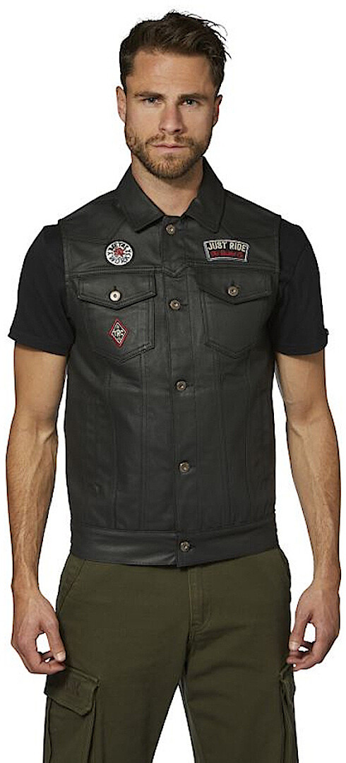 

Rokker Club Black Мотоциклетный жилет,