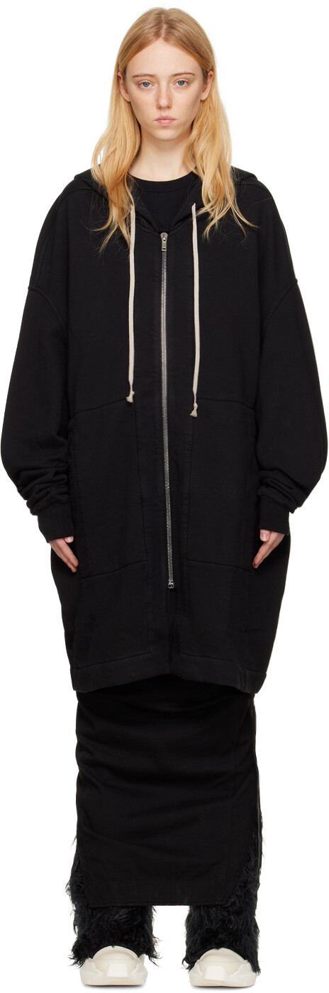 

Черная худи Питера Rick Owens Drkshdw