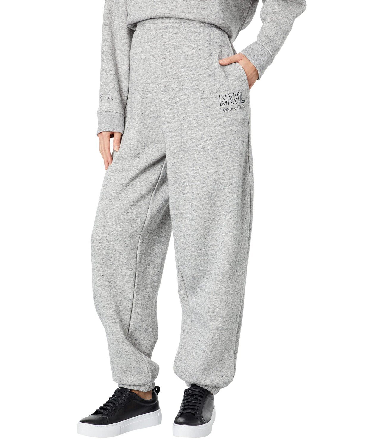 

Брюки Madewell, Foundational Fleece Oversized Boyfriend Graphic Sweatpants