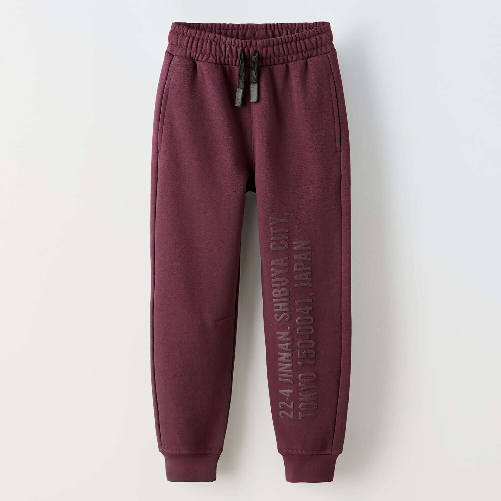 

Брюки-джокеры Zara Plush, темно-бордовый, Красный