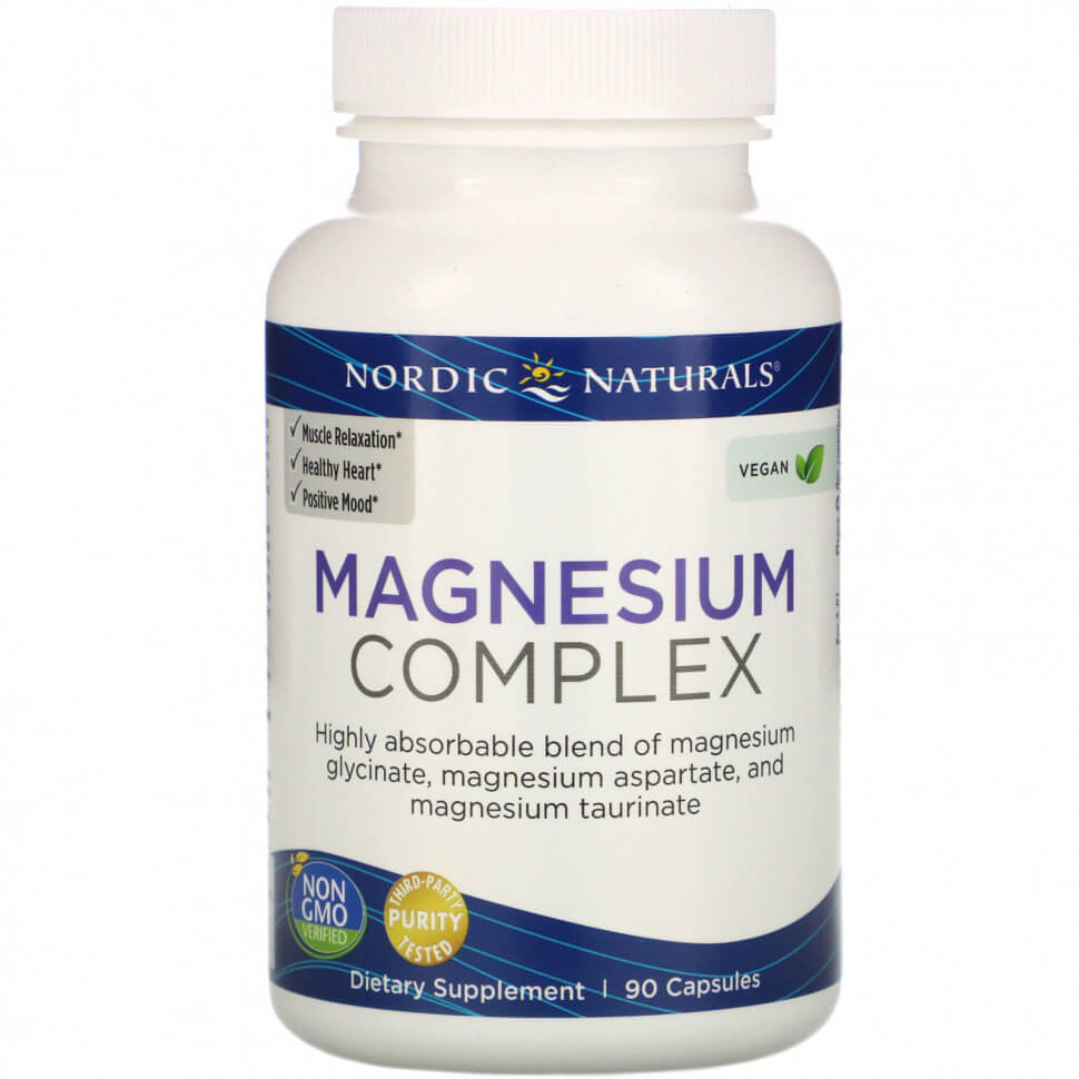 Комплекс магния Nordic Naturals Magnesium, 90 капсул магния цитрат nutricology magnesium citrate 90 капсул