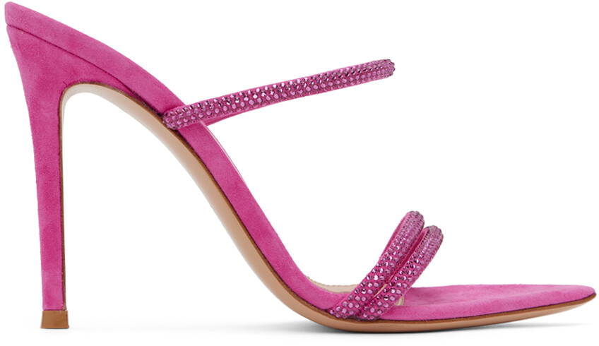 

Розовые босоножки на каблуке Cannes Gianvito Rossi