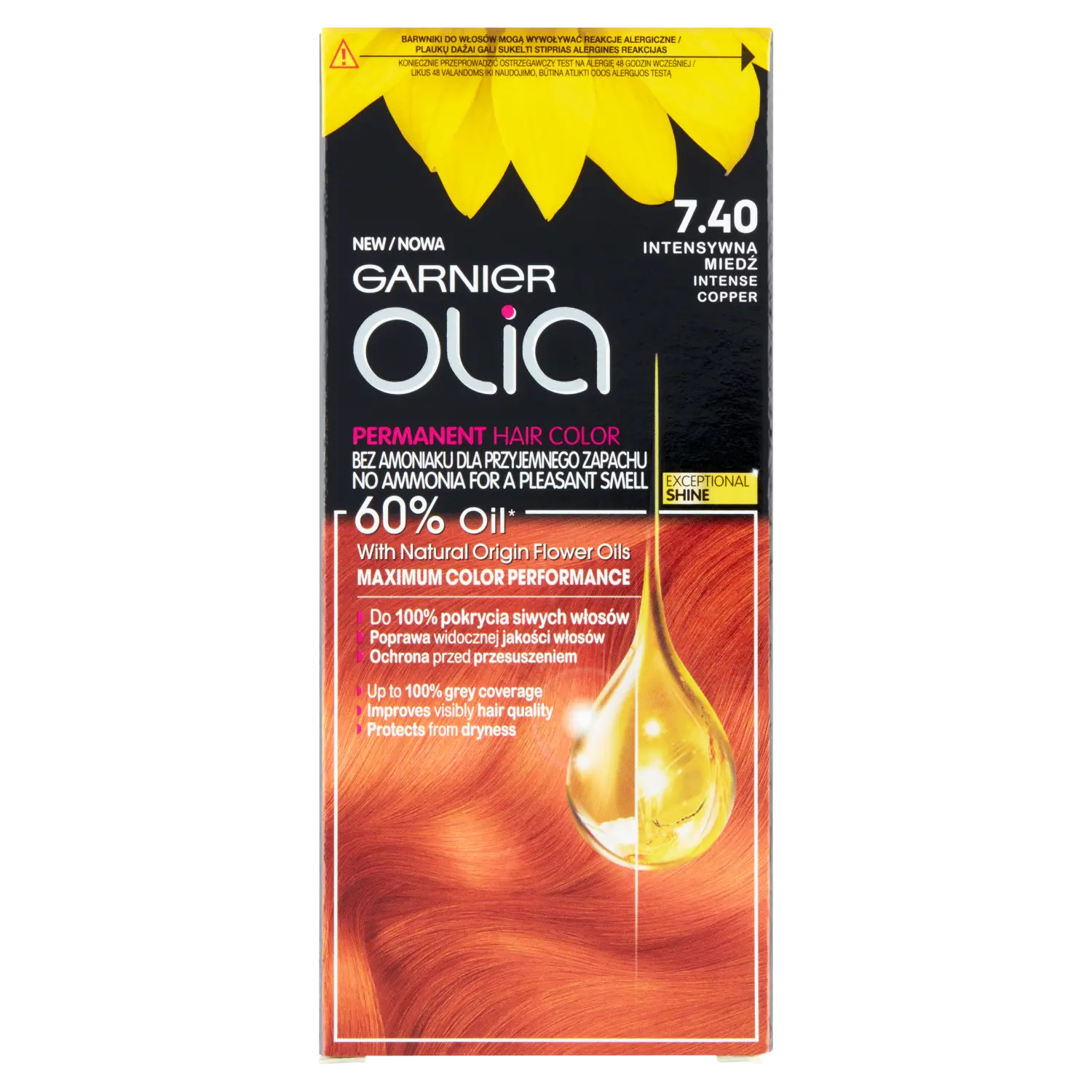 

Garnier Olia краска для волос 7.40 интенсивная медь, 1 упаковка