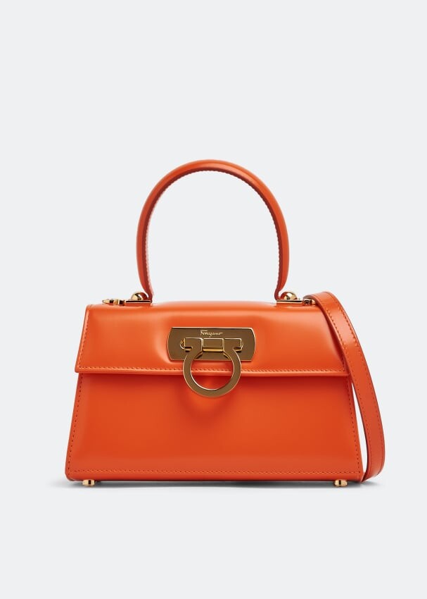 

Сумка FERRAGAMO Iconic top-handle bag, оранжевый