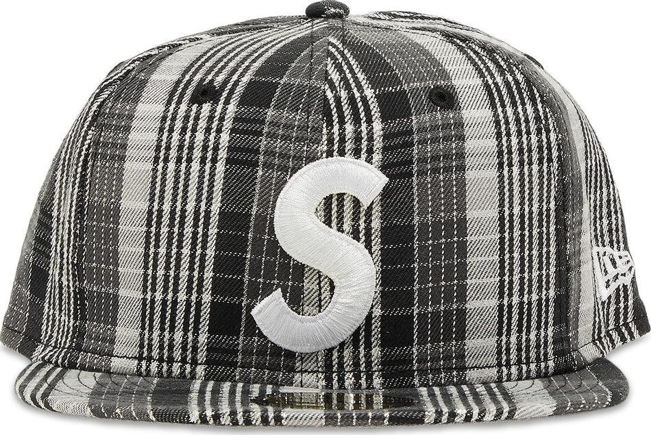 цена Бейсболка Supreme Metallic Plaid S Logo New Era, черный