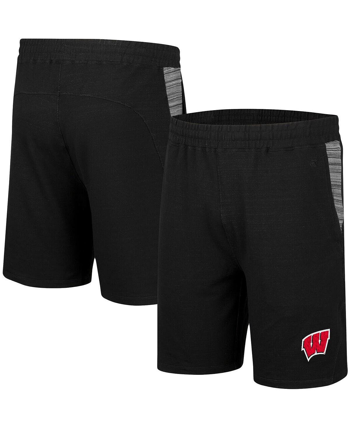 

Мужские черные шорты wisconsin badgers wild party Colosseum, черный
