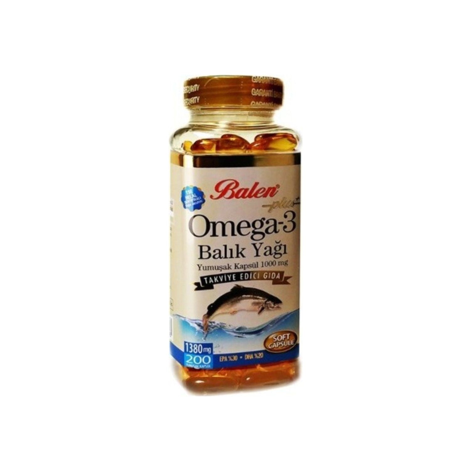 

Рыбий жир Balen Omega 3 1380 мг, 200 капсул