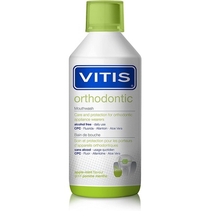 Ортодонтическая жидкость для полоскания рта Vitis 500 мл, Dentaid dentaid dentaid набор средств для ухода за полостью рта vitis junior от 6 лет