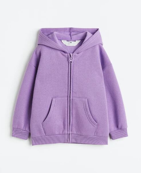 

Толстовка на молнии H&M With Zipper, фиолетовый
