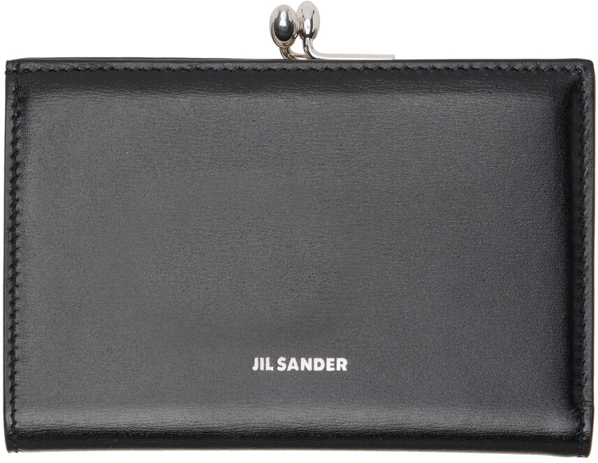 

Маленький черный кошелек Goji Jil Sander