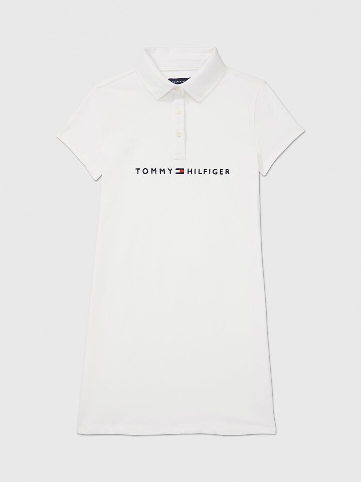 

Платье Tommy Hilfiger Kids' Logo Polo, белый