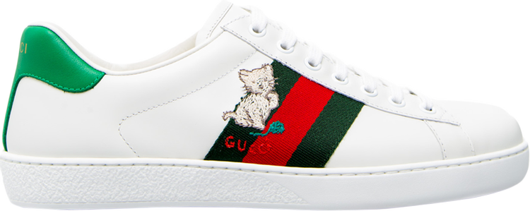 Кроссовки Gucci Ace Kitten, белый - фото