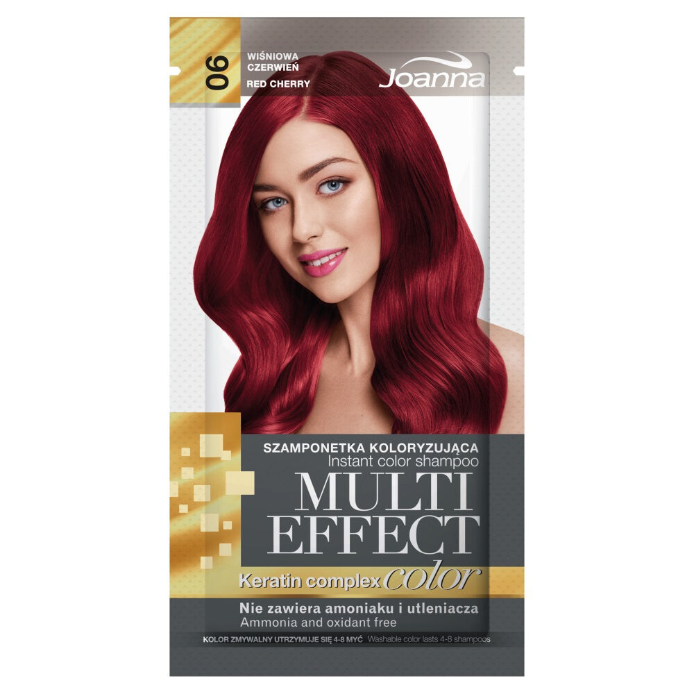 

Joanna Оттеночный шампунь Multi Effect 06 Красная вишня 35г