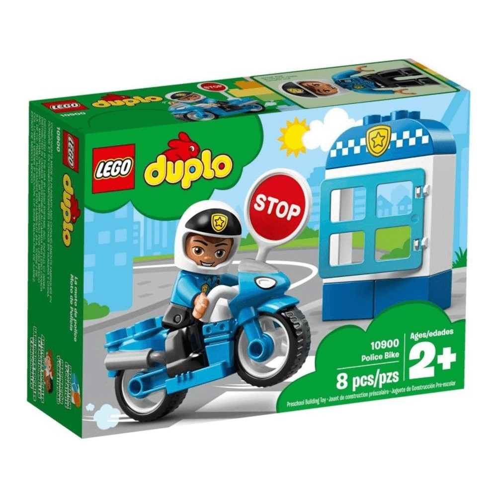 Конструктор LEGO DUPLO 10900 Полицейский мотоцикл конструктор lego duplo town 10900 полицейский мотоцикл 8 дет
