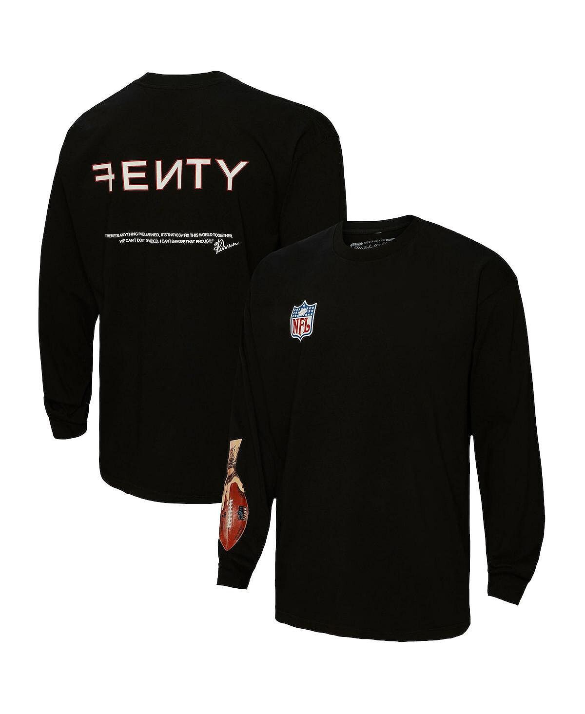 

Футболка унисекс fenty for black super bowl lvii icon с длинным рукавом Mitchell & Ness, черный