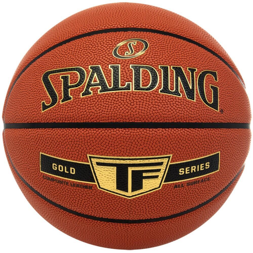 цена Баскетбольный мяч Spalding TF Gold, размер 7, апельсин/апельсин/апельсин