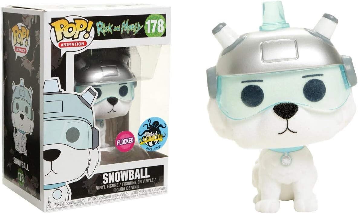 

Фигурка Funko Pop! Snowball [Flocked] (2017 LA Comic Con Exc): Animation Vinyl Figure & 1 Compatible Graphic Protector