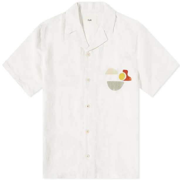 

Рубашка Folk Embroidered Vacation, белый