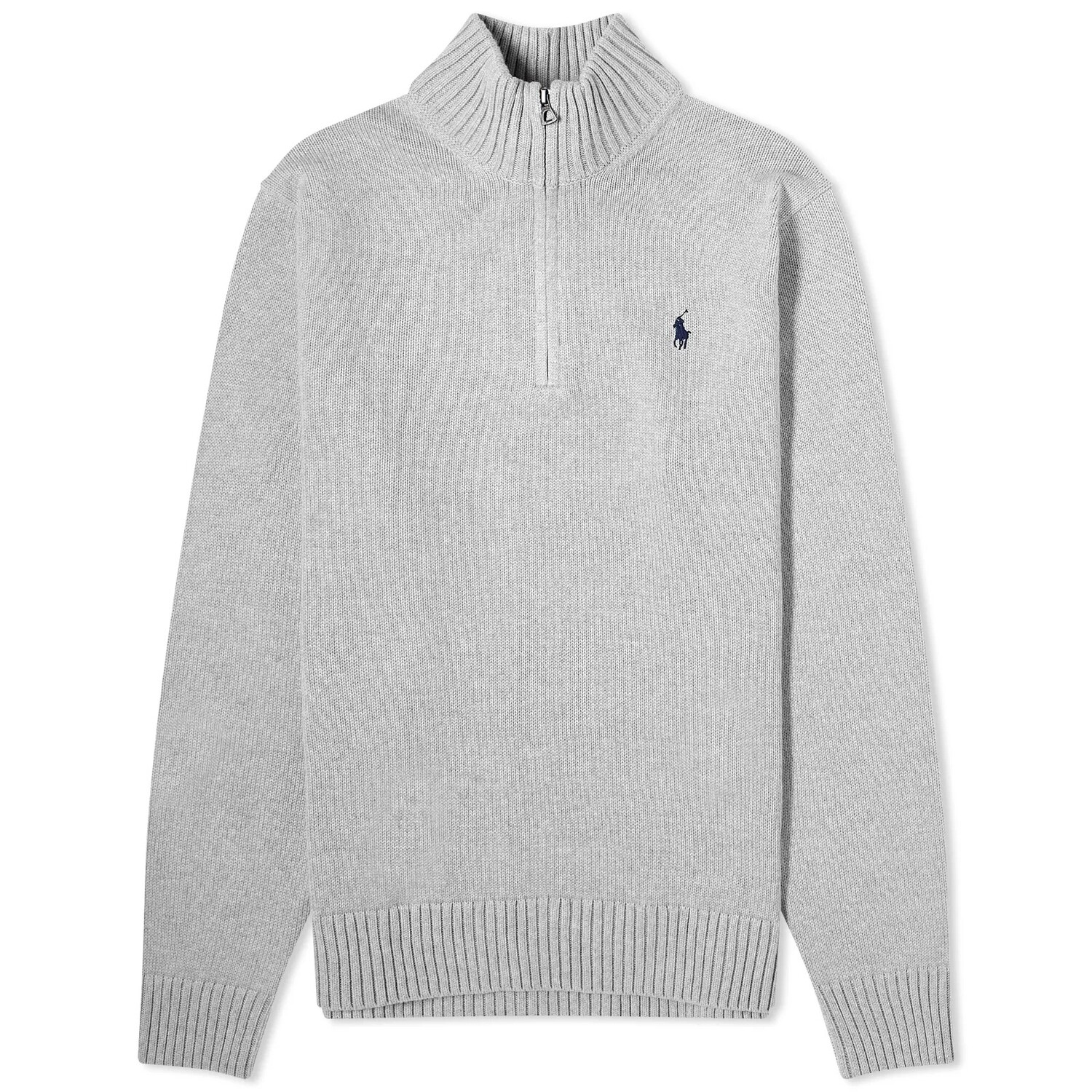 

Джемпер Polo Ralph Lauren Half Zip Knit, светло-серый
