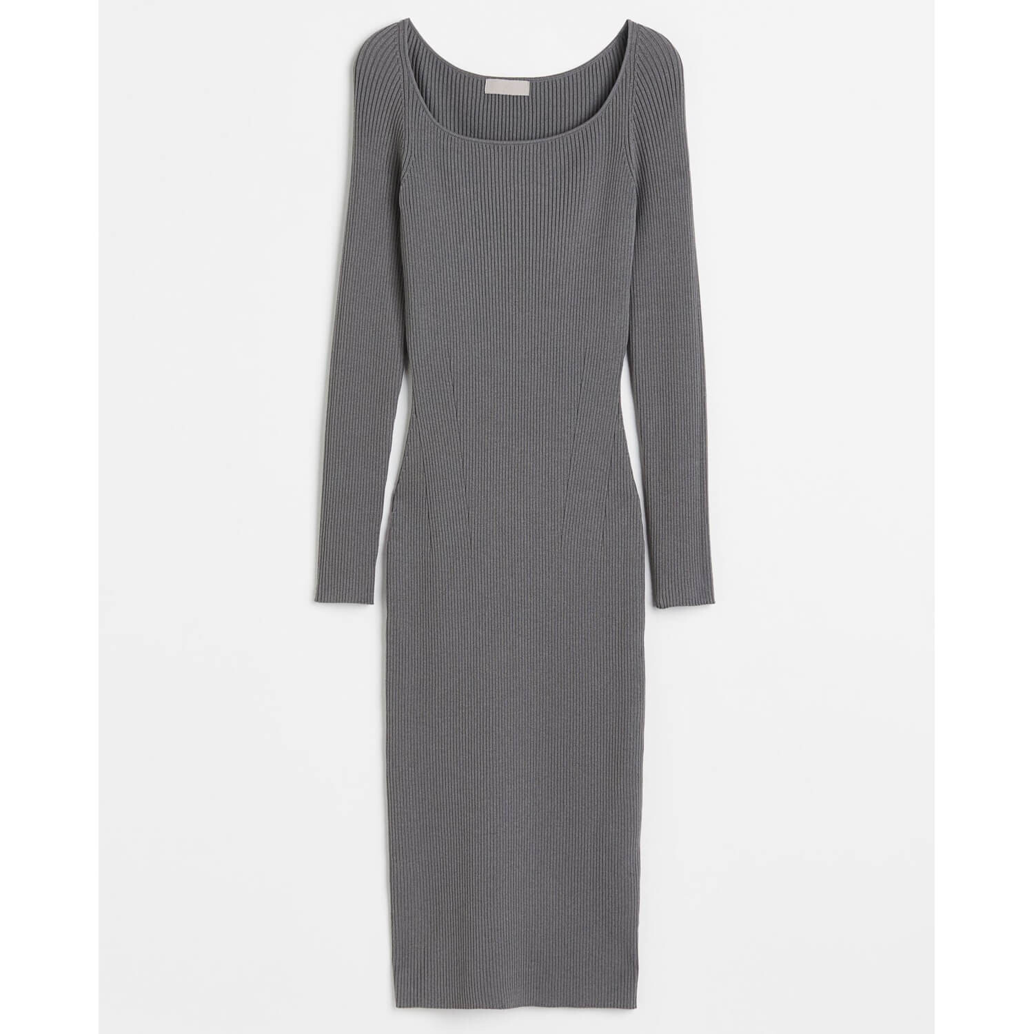 

Платье H&M Rib-knit Bodycon, темно-серый
