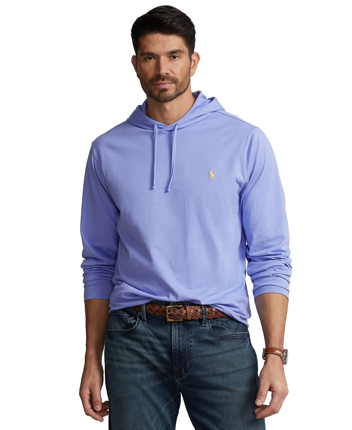 

Мужская футболка с капюшоном из джерси большого и высокого роста Polo Ralph Lauren, мульти