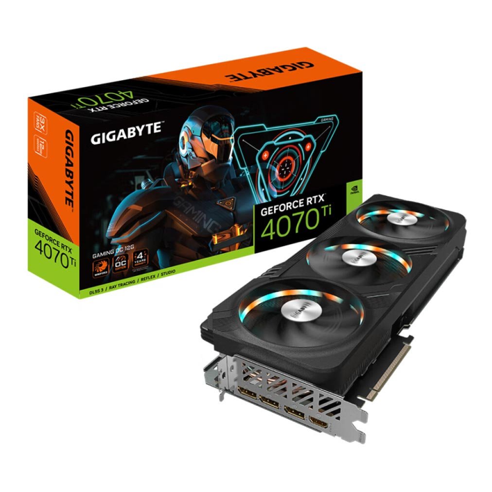 Видеокарта Gigabyte GeForce RTX 4070 Ti Gaming OC, 12 Гб, GV-N407TGAMING OC-12GD - фото