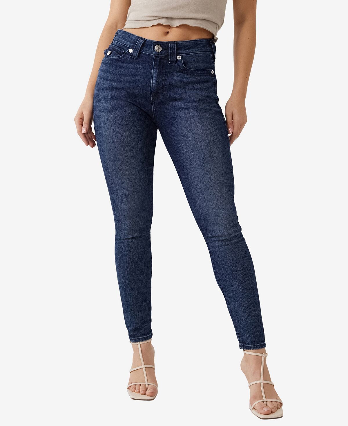 

Женские джинсы-скинни со средней посадкой curvy True Religion, мульти