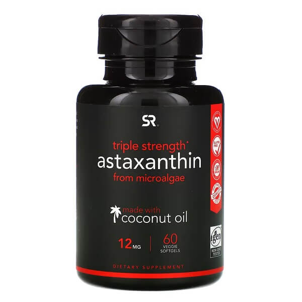 Астаксантин Sports Research 12 мг, 60