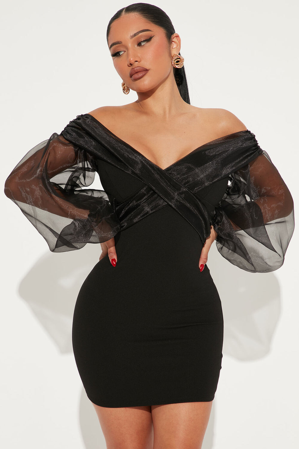 

Мини платье Fashion Nova D5756, черный