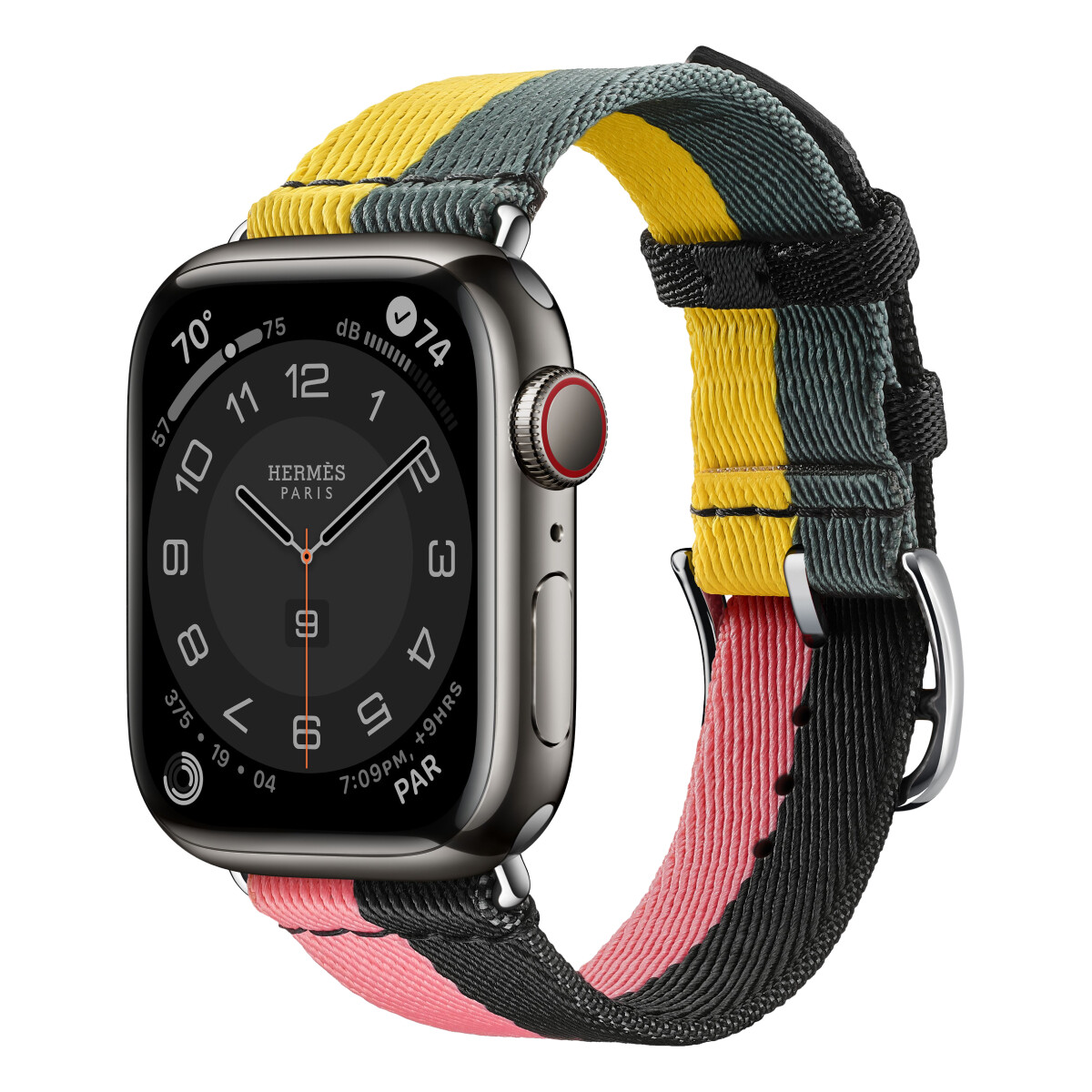 

Умные часы Apple Watch Series 8 Hermes (GPS + Cellular), 41мм, Space Black, Rose Azalée/Noir