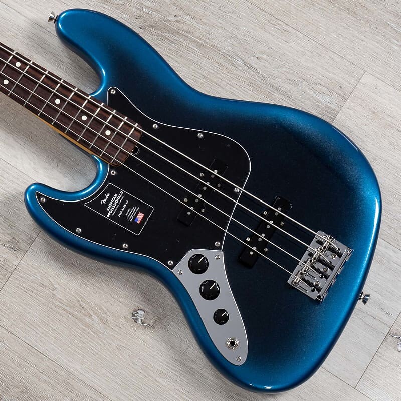 

Fender American Professional II Jazz Bass Left-Hand, Rosewood, Dark Night 0193980761