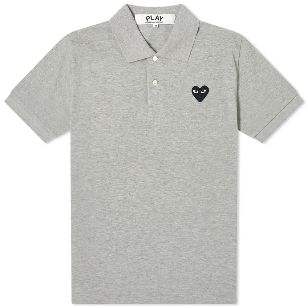 

Футболка Comme des Garcons Play Black Heart Polo, Серый